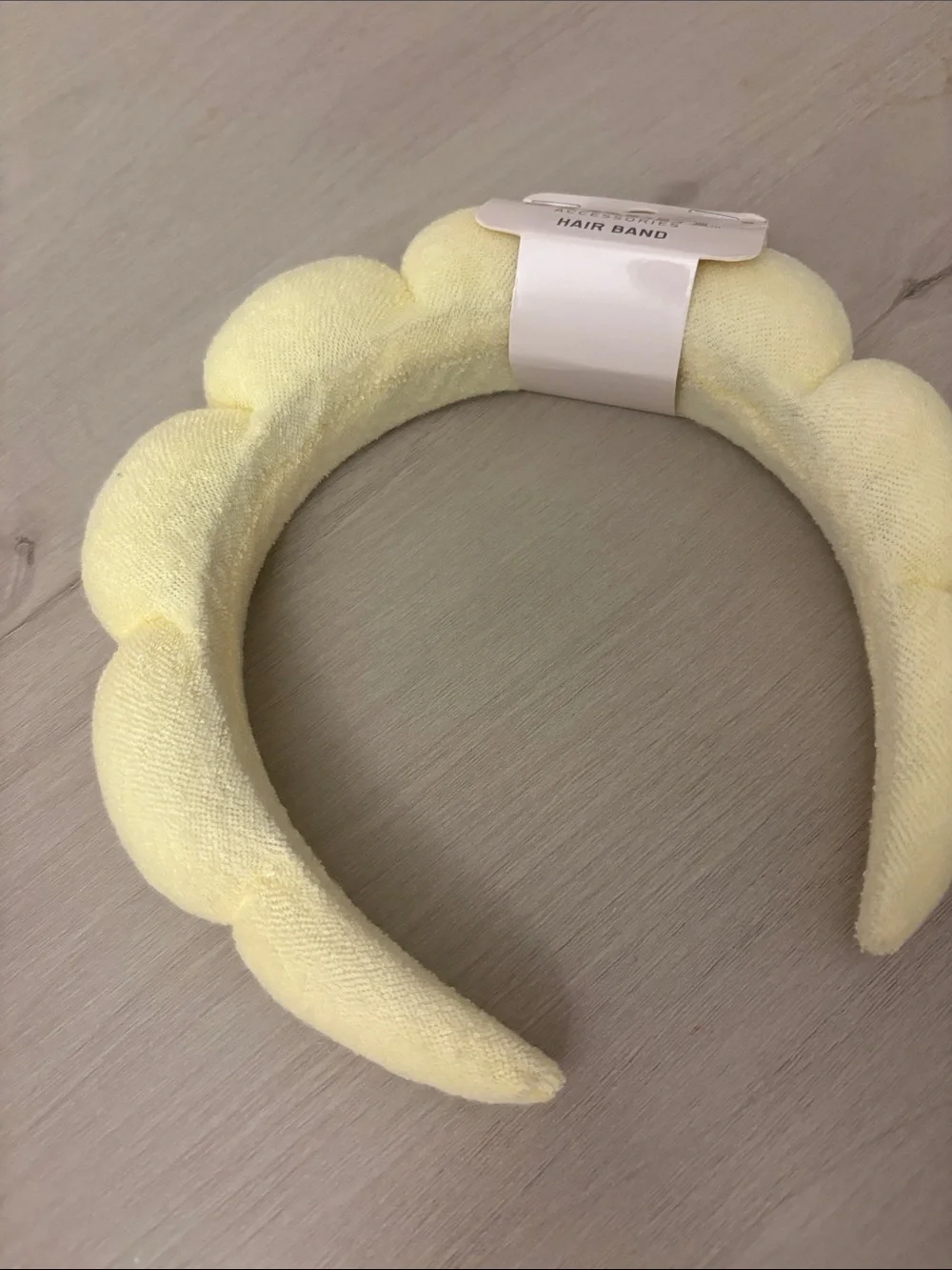 Kids Plush Bubble Headband - Pale Yellow